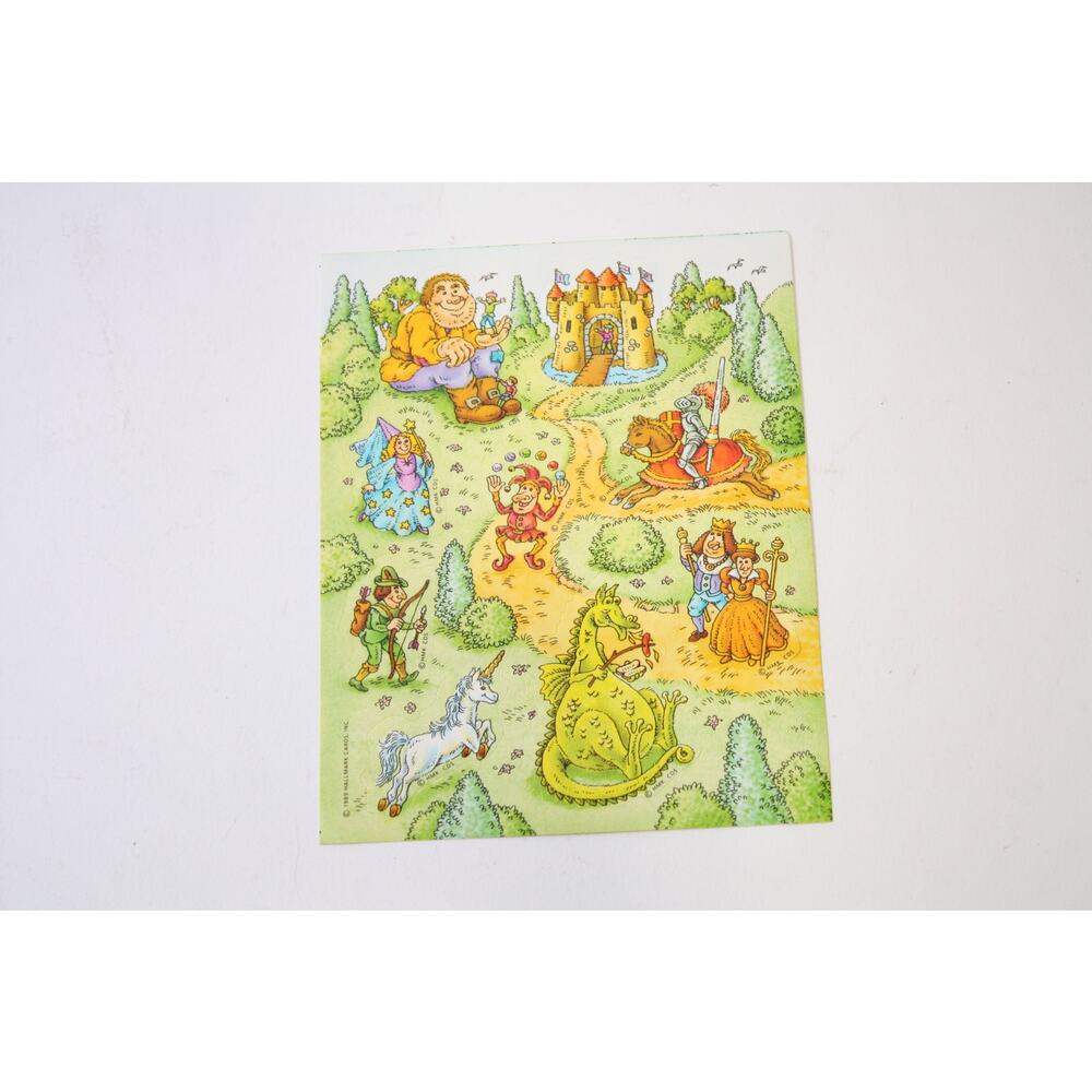 Fairy Tale, Fantasy, Sticker Sheet, 1989, Hallmark, Craft, ~ 250507-WH 232